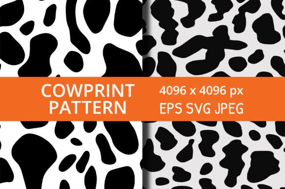 Cow Print Pattern Black and White Review for Real Embroidery Projects