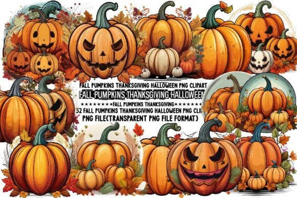 Fall Pumpkins Thanksgiving Halloween: A Versatile Embroidery Design for Seasonal Projects