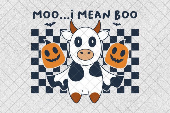Halloween Cow Ghost PNG Moo I Mean Boo Review for Real Projects