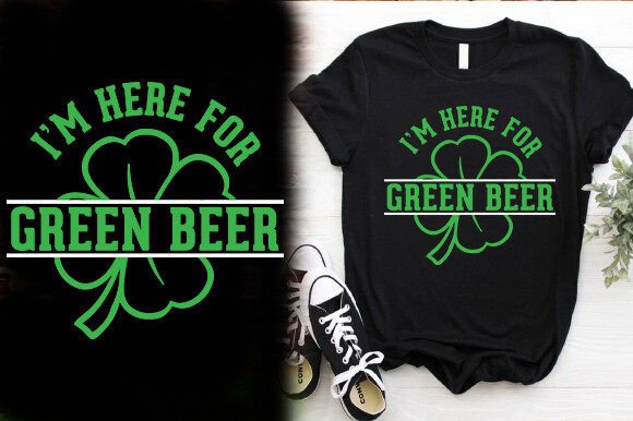 I M HERE for Green Beer T-Shirt Design Review