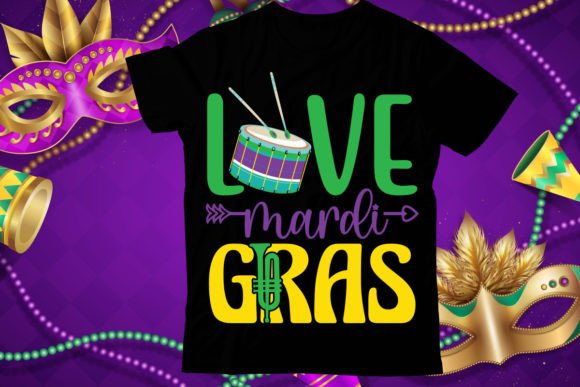 Love Mardi Gras T Shirt Design Review for Real Projects