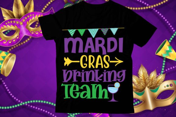 Mardi Gras Drinking Team T-Shirt Design Review
