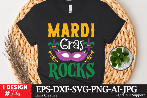 Mardi Gras Rocks SVG: A Bold Design for Real Embroidery Projects