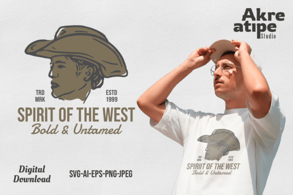 Spirit of the West Retro Cowboy T-Shirt: A Designer's Practical Take